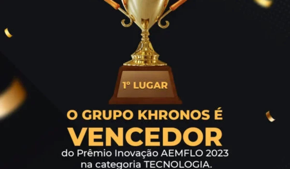 Grupo Khronos é vencedor do Prêmio AEMFLO Inovação na categoria TECNOLOGIA